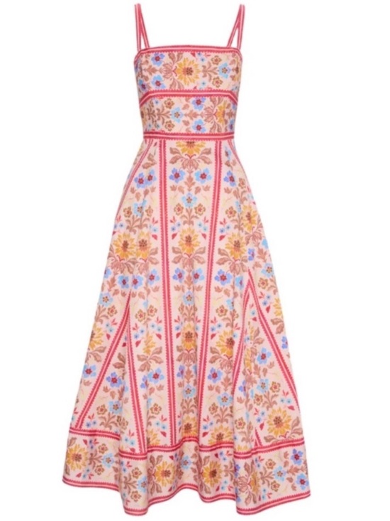 Hill House Dresses & Skirts - Hill House Margot dress in pink floral block stripe XS